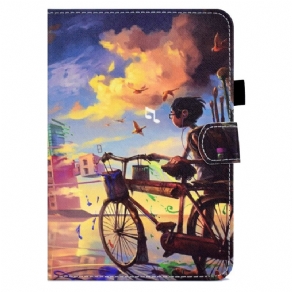 Læder Cover iPad Mini 6 (2021) Cykel Art