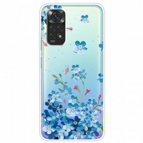 Cover Xiaomi Redmi Note 11 Pro / 11 Pro 5G Buket Blå Blomster