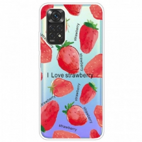 Cover Xiaomi Redmi Note 11 Pro / 11 Pro 5G Strawberries / Jeg Elsker Jordbær