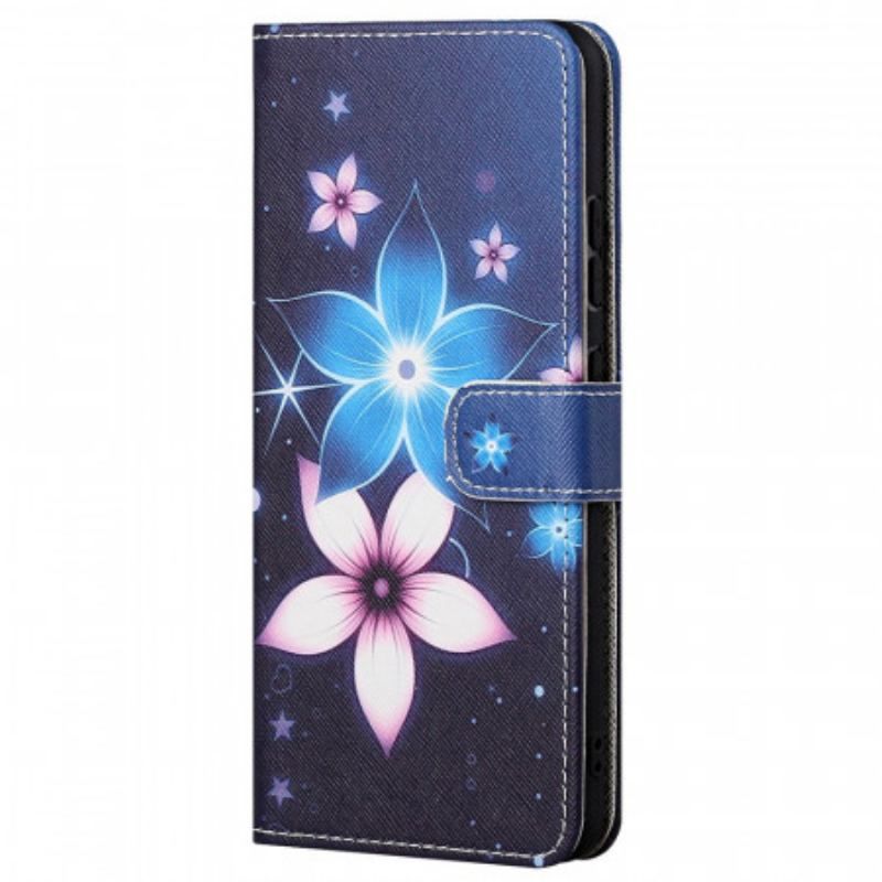 Flip Cover Xiaomi Redmi Note 11 Pro / 11 Pro 5G Med Snor Lunar Strap Blomster