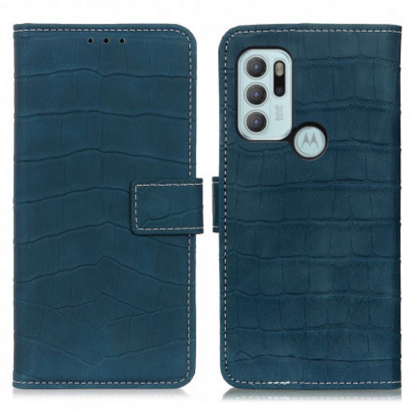 Flip Cover Moto G60S Krokodillekraft