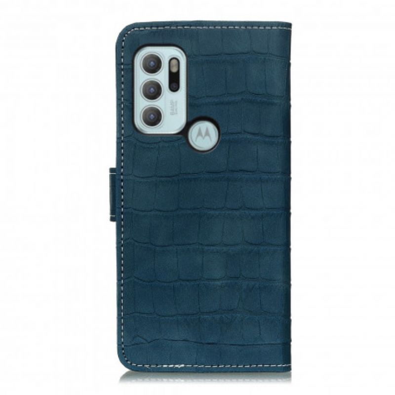 Flip Cover Moto G60S Krokodillekraft