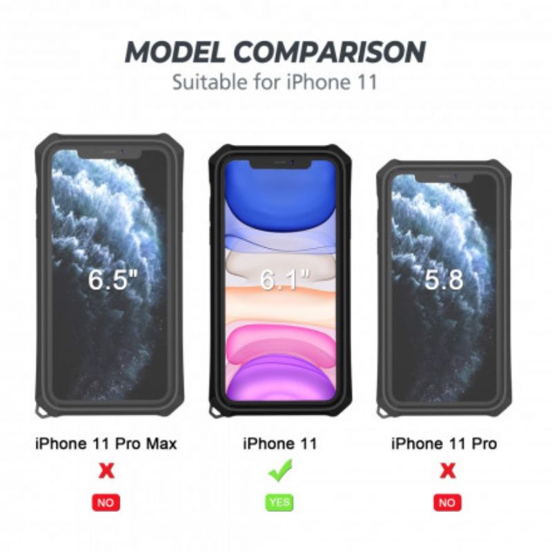 Cover iPhone 11 Aftagelig Ringstøtte