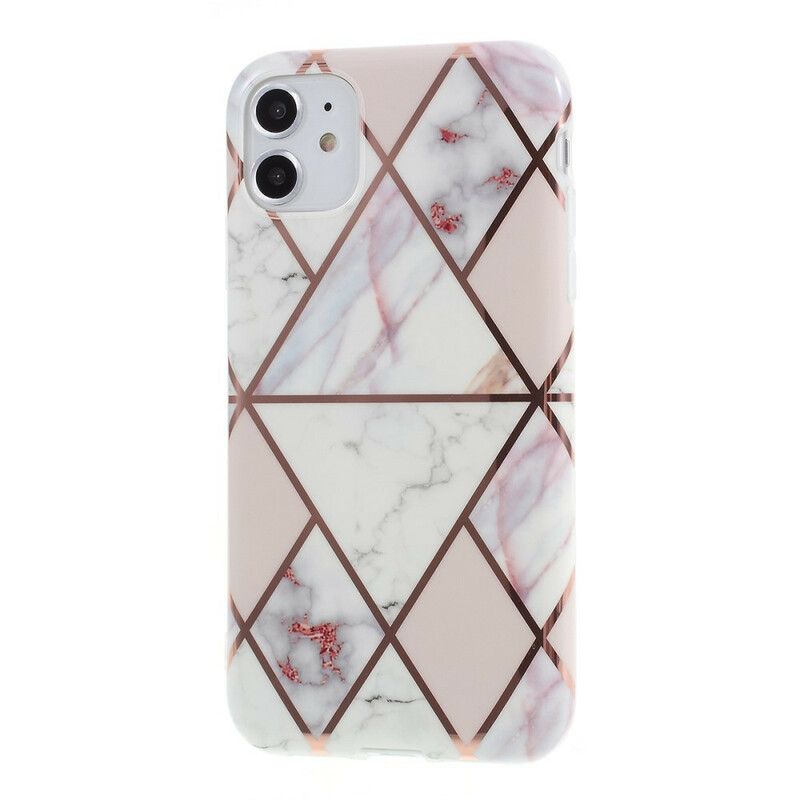 Cover iPhone 11 Farvet Geometrisk Marmor