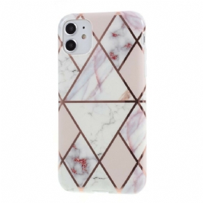 Cover iPhone 11 Farvet Geometrisk Marmor