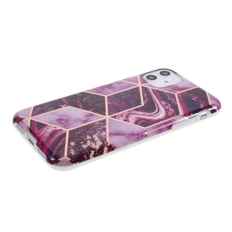 Cover iPhone 11 Farvet Geometrisk Marmor