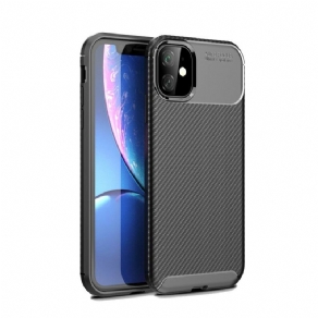 Cover iPhone 11 Fleksibel Kulfibertekstur