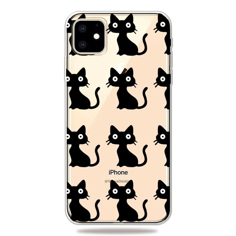 Cover iPhone 11 Flere Sorte Katte