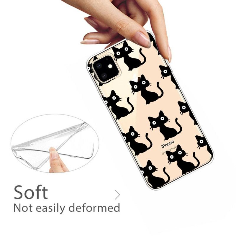 Cover iPhone 11 Flere Sorte Katte