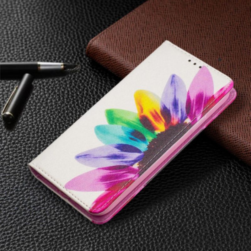 Cover iPhone 11 Flip Cover Akvarelblomst