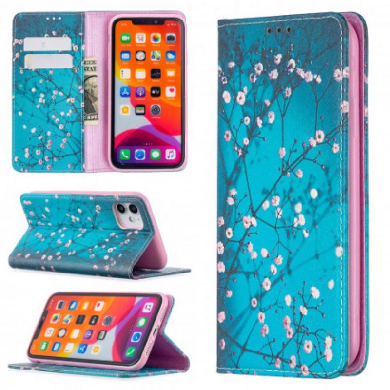 Cover iPhone 11 Flip Cover Blomstrende Grene