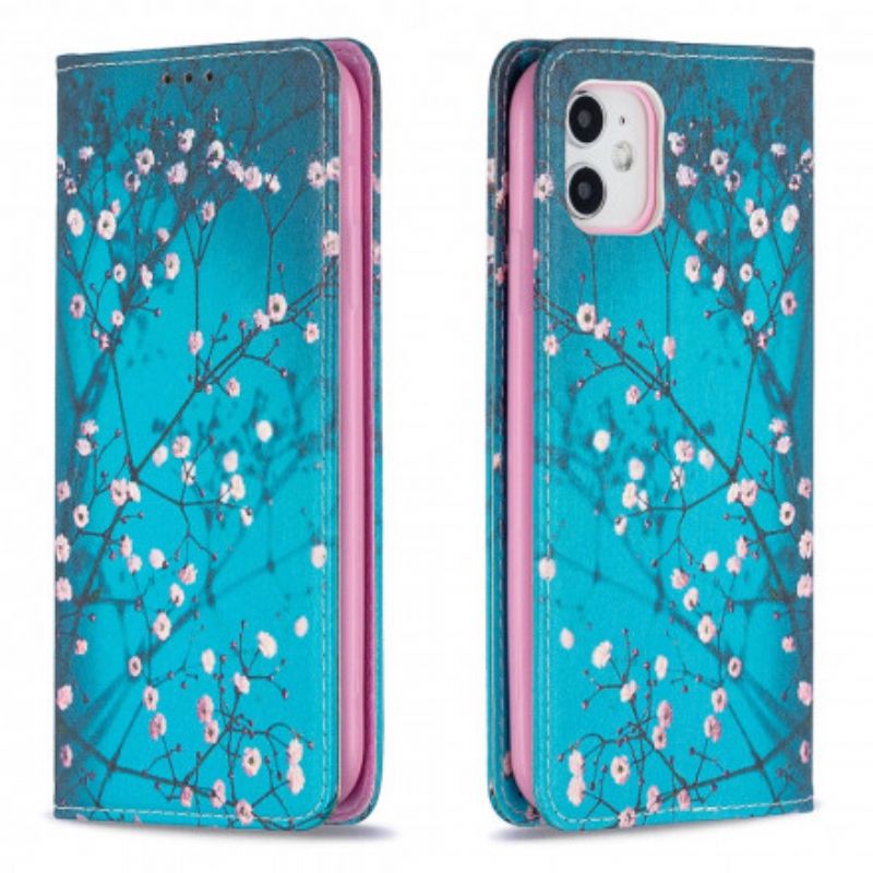 Cover iPhone 11 Flip Cover Blomstrende Grene