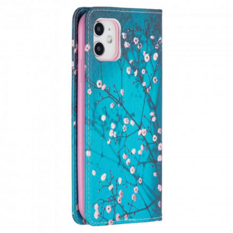 Cover iPhone 11 Flip Cover Blomstrende Grene