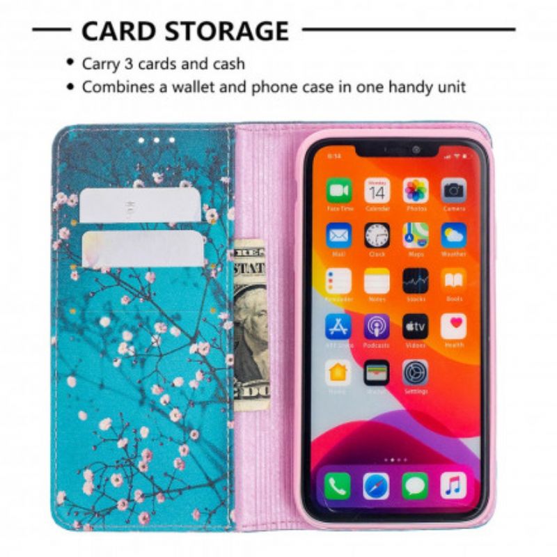 Cover iPhone 11 Flip Cover Blomstrende Grene