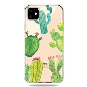 Cover iPhone 11 Kaktus Akvarel