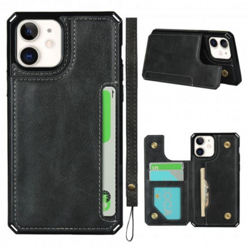 Cover iPhone 11 Multi-funktionel Med Snor