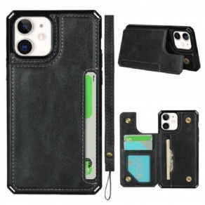 Cover iPhone 11 Multi-funktionel Med Snor