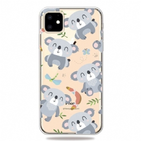 Cover iPhone 11 Søde Grå Koalaer