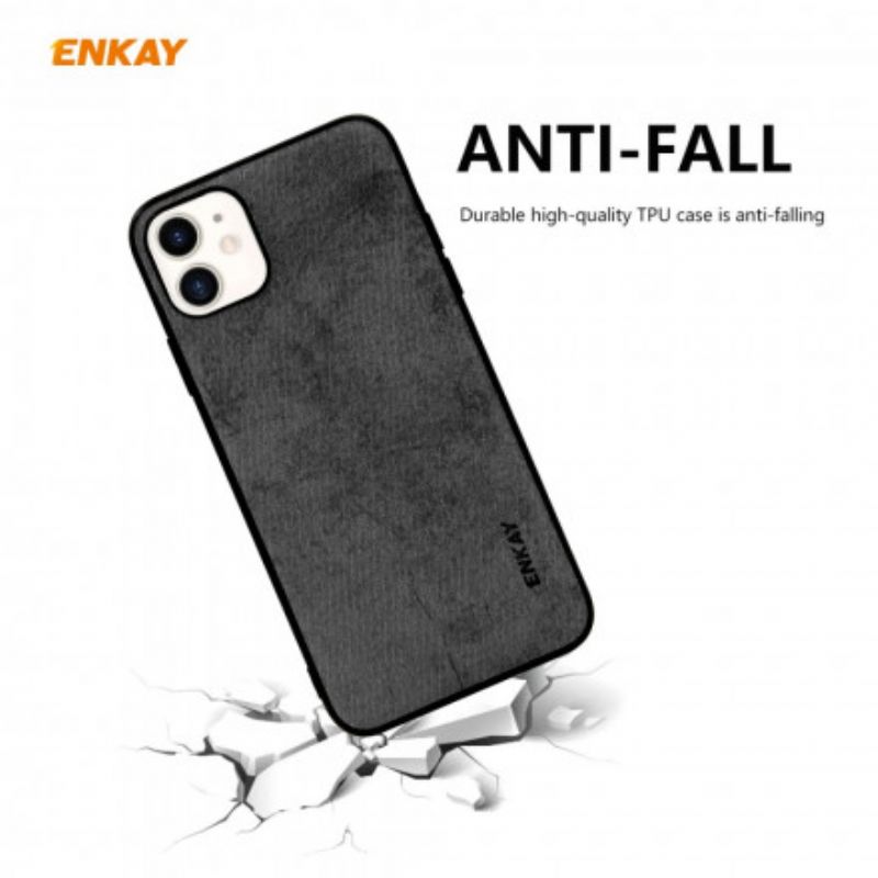 Cover iPhone 11 Tekstur Stof Enkay