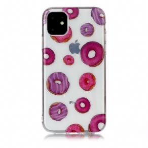 Cover iPhone 11 Transparent Donut Blæser