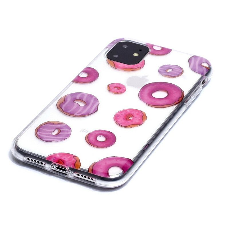 Cover iPhone 11 Transparent Donut Blæser