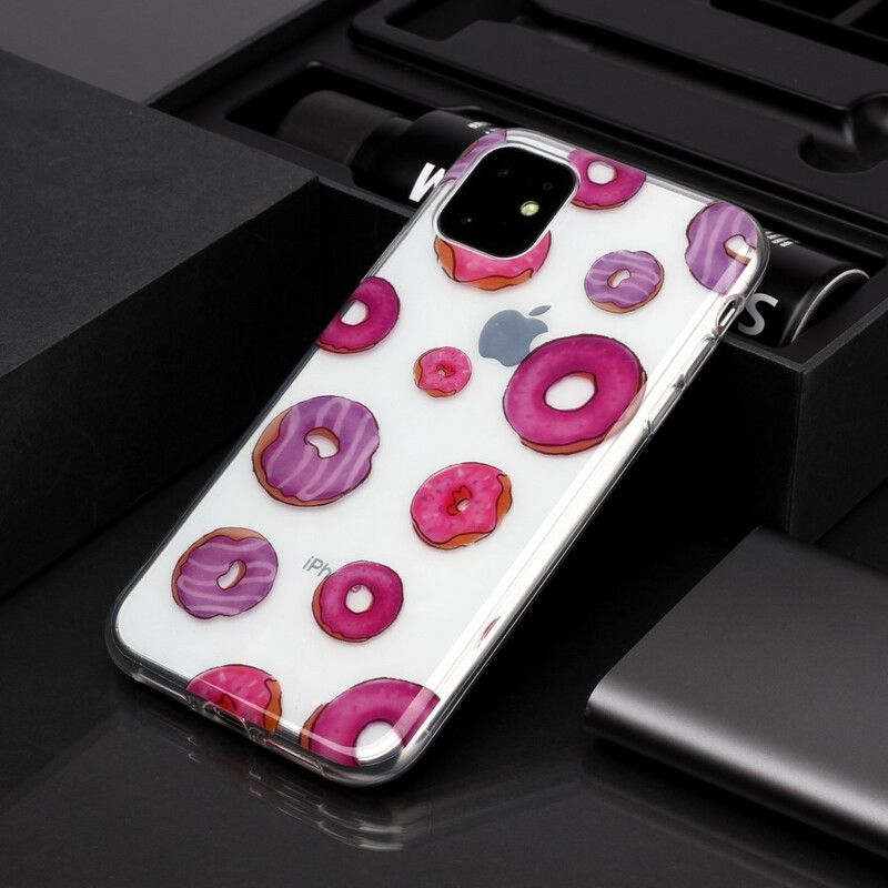 Cover iPhone 11 Transparent Donut Blæser