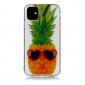 Cover iPhone 11 Transparent Inkognito Ananas