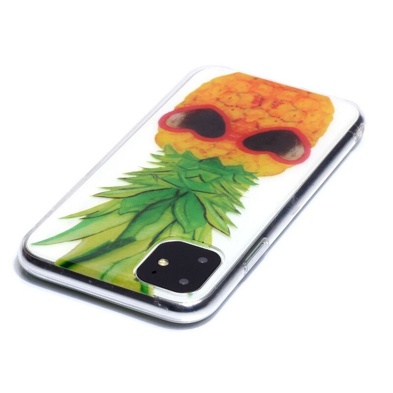 Cover iPhone 11 Transparent Inkognito Ananas