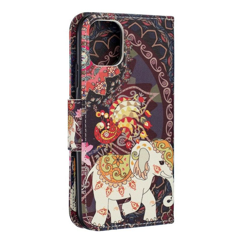 Flip Cover iPhone 11 Indisk Elefant