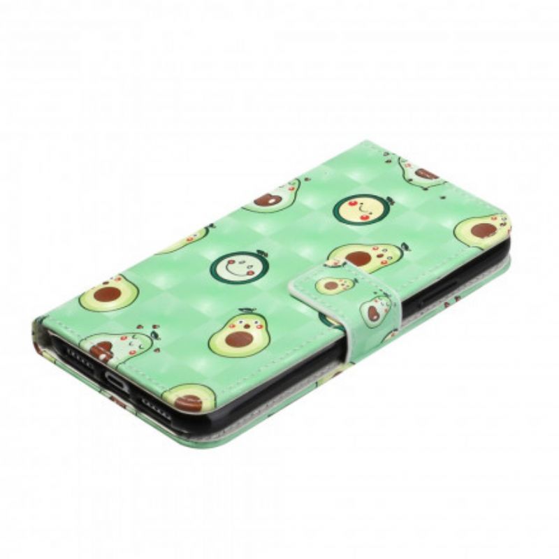 Flip Cover iPhone 11 Med Snor Avocado Justerbar Rem