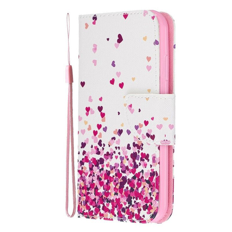 Flip Cover iPhone 11 Med Snor Flere Strappy Hearts