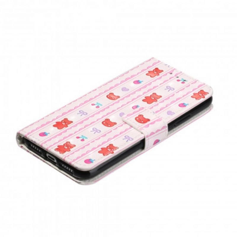 Flip Cover iPhone 11 Med Snor Justerbare Stropper