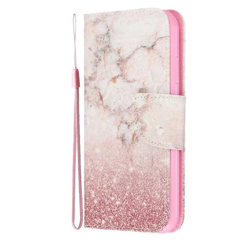 Flip Cover iPhone 11 Med Snor Marmorrem