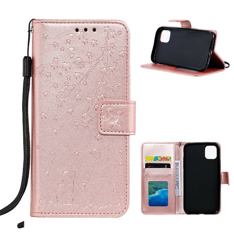 Flip Cover iPhone 11 Med Snor Strop Reverie