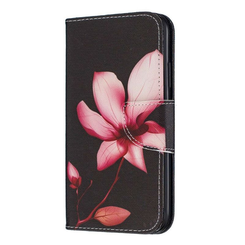 Flip Cover iPhone 11 Pink Blomst