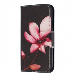 Flip Cover iPhone 11 Pink Blomst