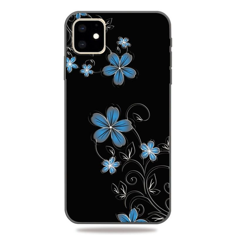 Mobilcover iPhone 11 Blå Blomster