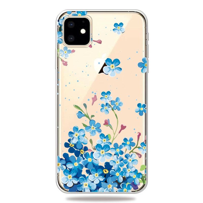 Mobilcover iPhone 11 Buket Blå Blomster