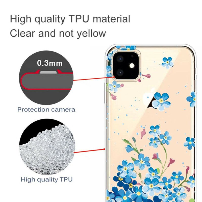 Mobilcover iPhone 11 Buket Blå Blomster