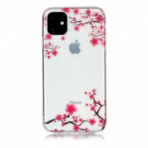 Mobilcover iPhone 11 Gennemsigtigt Blomstrende Træ