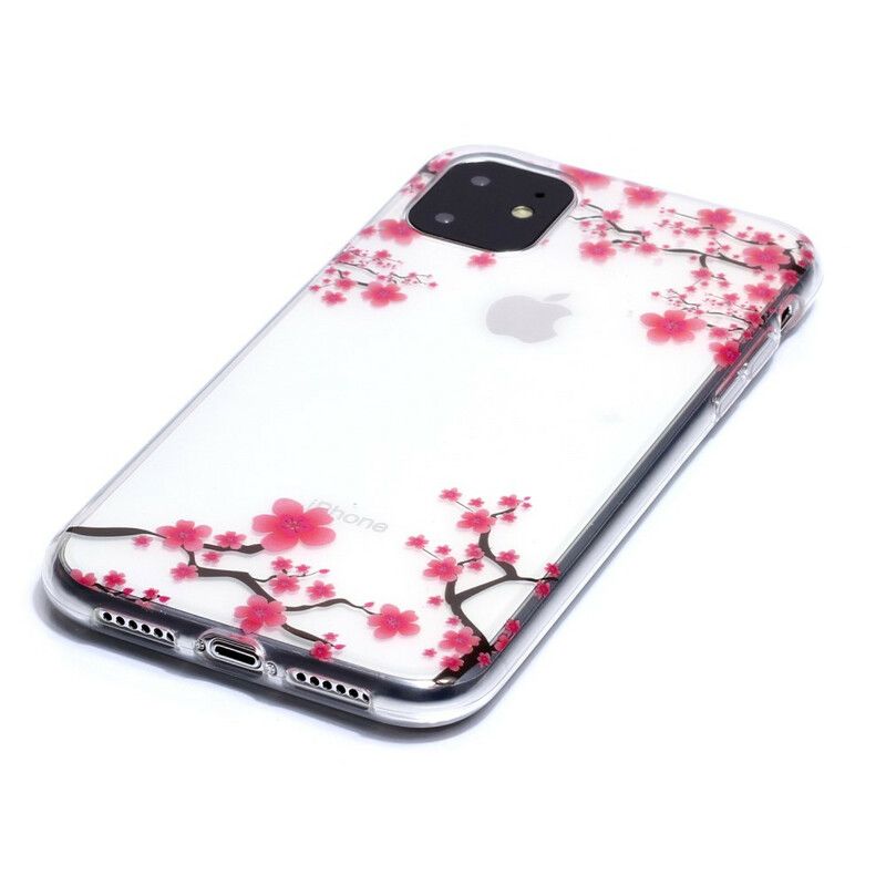 Mobilcover iPhone 11 Gennemsigtigt Blomstrende Træ