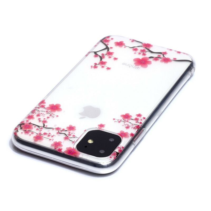 Mobilcover iPhone 11 Gennemsigtigt Blomstrende Træ