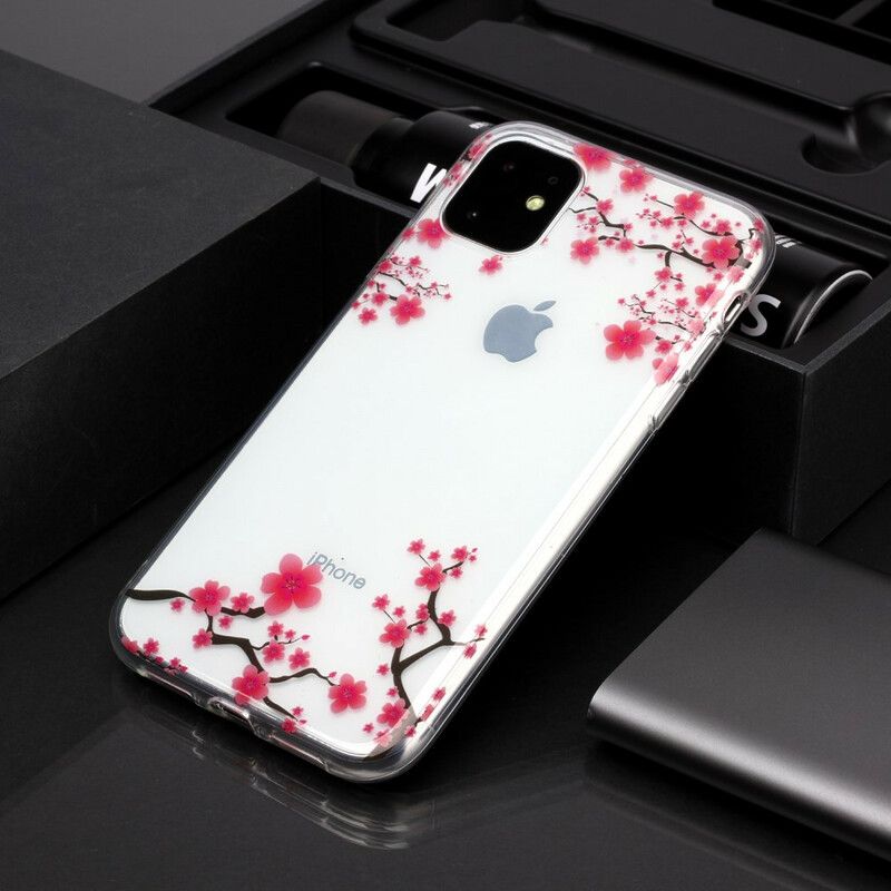 Mobilcover iPhone 11 Gennemsigtigt Blomstrende Træ