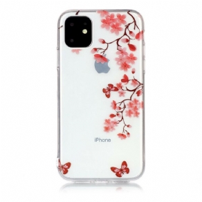 Mobilcover iPhone 11 Sommerfuglegren Transparent