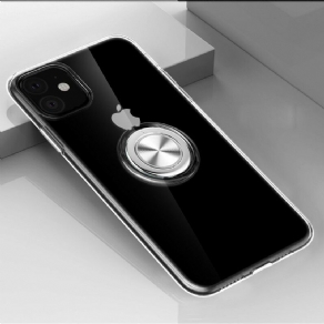 Mobilcover iPhone 11 Transparent Med Ring-support