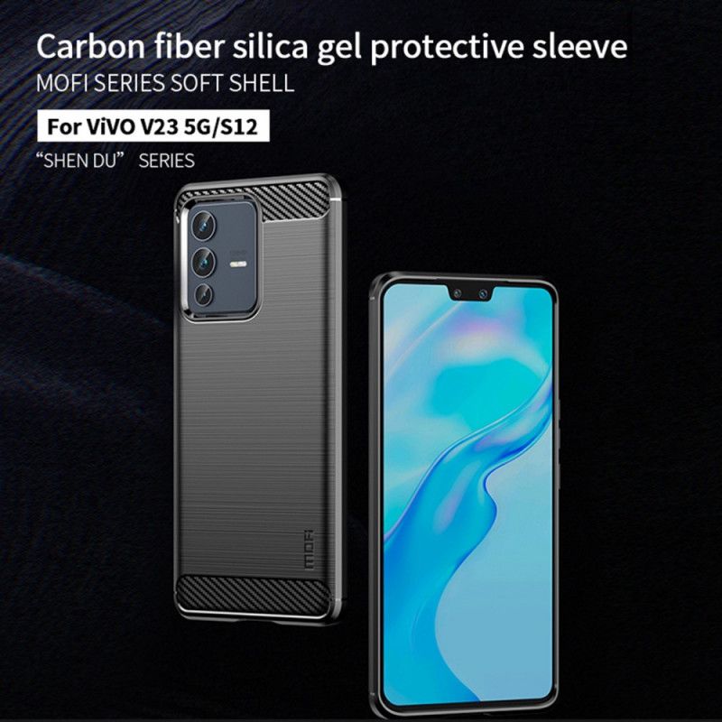 Cover Vivo V23 5G Børstet Kulfiber