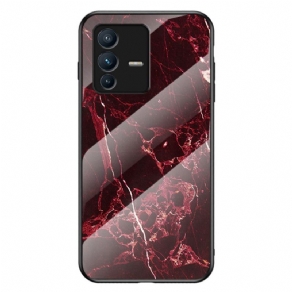 Cover Vivo V23 5G Marmorfarver Hærdet Glas