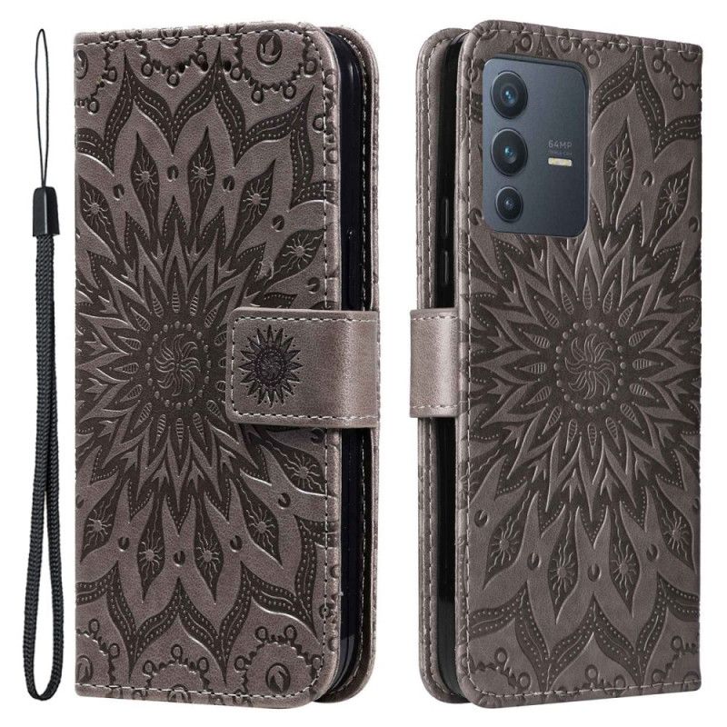 Flip Cover Vivo V23 5G Solmandala Med Snor