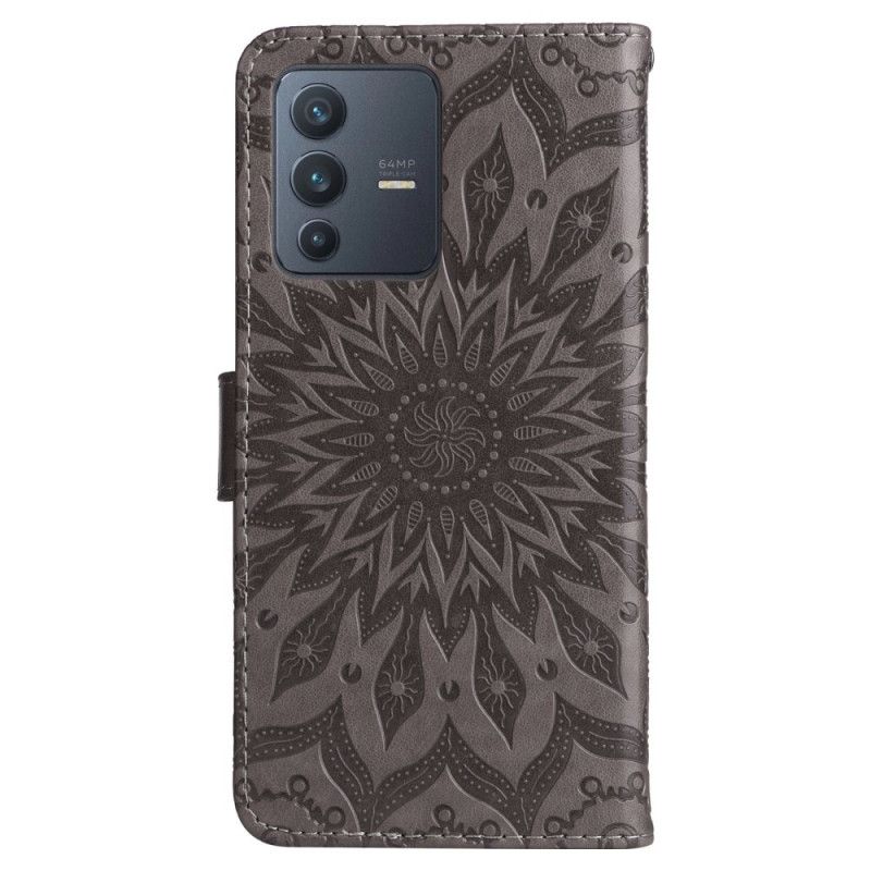 Flip Cover Vivo V23 5G Solmandala Med Snor