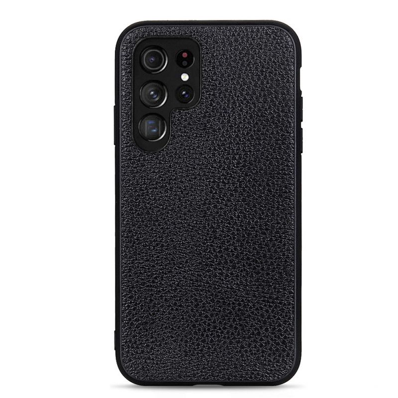 Cover Samsung Galaxy S22 Ultra 5G Ægte Litchi Læder